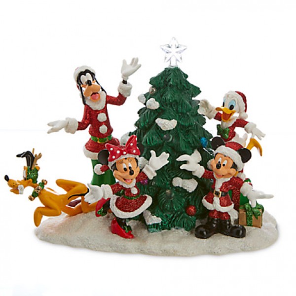 Disney Santa Mickey Mouse and Friends Light-Up Tree Figure